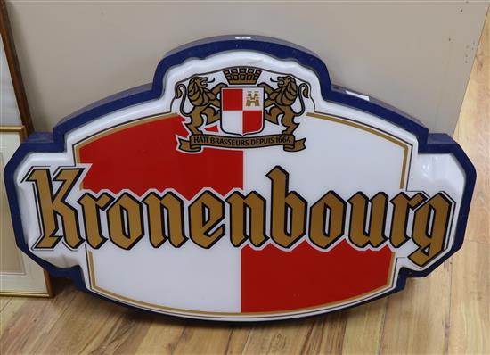 A Kronenbourg sign